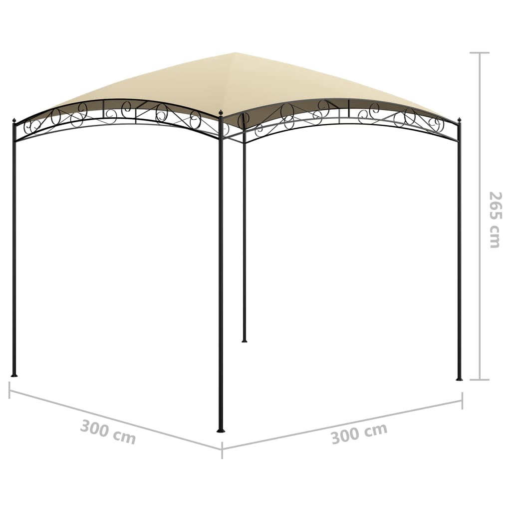 3x3x2,65 m in crema 180 g/m²