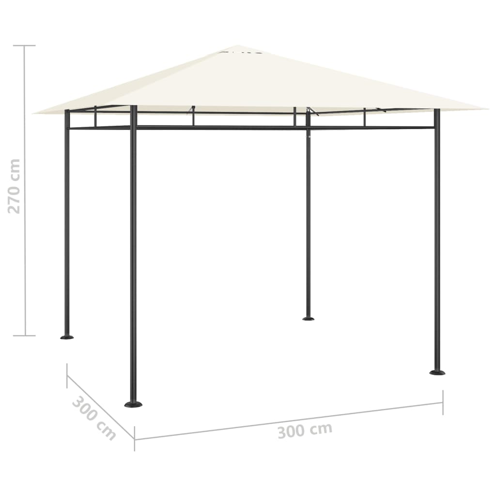 3x3x2,7 m in crema 180 g/m²