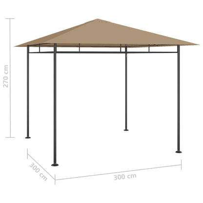 3x3x2,7 m Taupe 180 g/m²