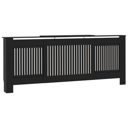 Cache-radiateur MDF Noir 205 cm