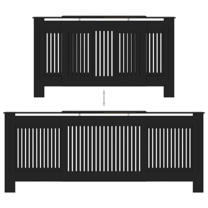 Cache-radiateur MDF Noir 205 cm