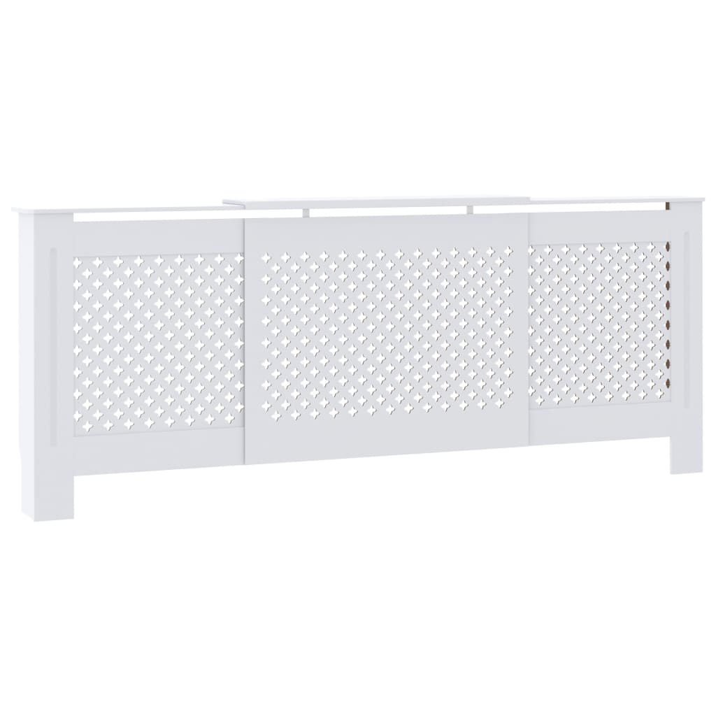 White MDF Radiator 205 cm