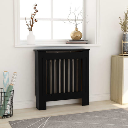 Black MDF Radiator Cache 78 cm