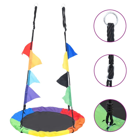 Rainbow Swing con banderines de 100 cm
