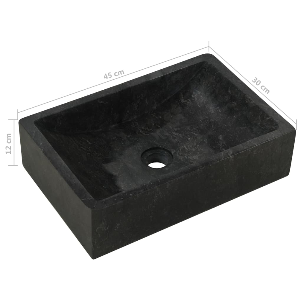 Armadio del bagno in teak solido con lavandini in marmo nero