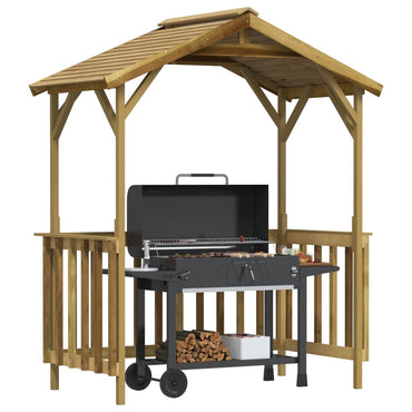 Barbecue shelter 163.5x93x210 cm impregnated pine wood