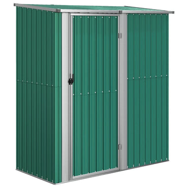 Green Garden Shed 180.5x97x209.5 cm de aço galvanizado