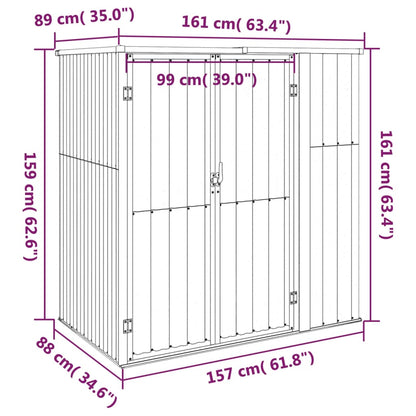 SCHEMA STRUMENTO DI GARDER GRANDS 161x89x161 cm in acciaio zincato