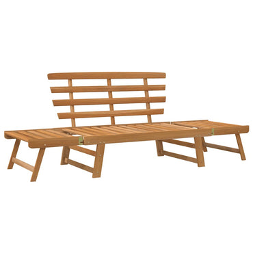 Garden bench 2-in-1 190 cm Acacia solid wood