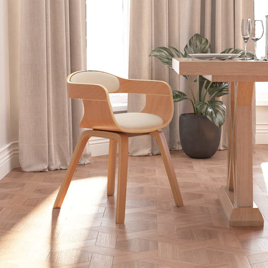 Similar and curved wood dining chair