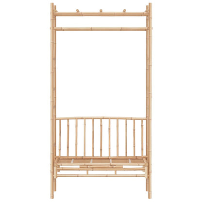 Banc de jardin avec pergola Bambou