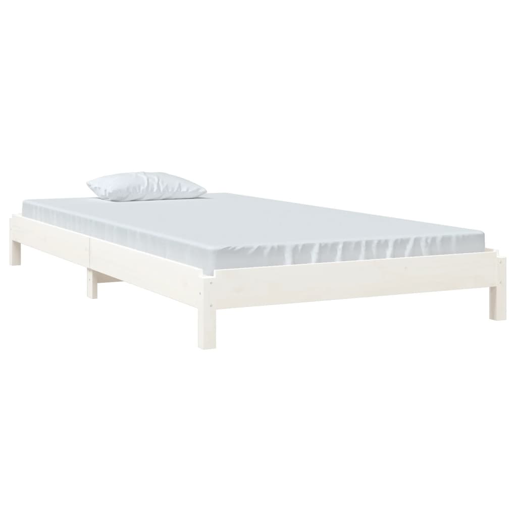 Stackable bed 90x190 cm Solid pine wood