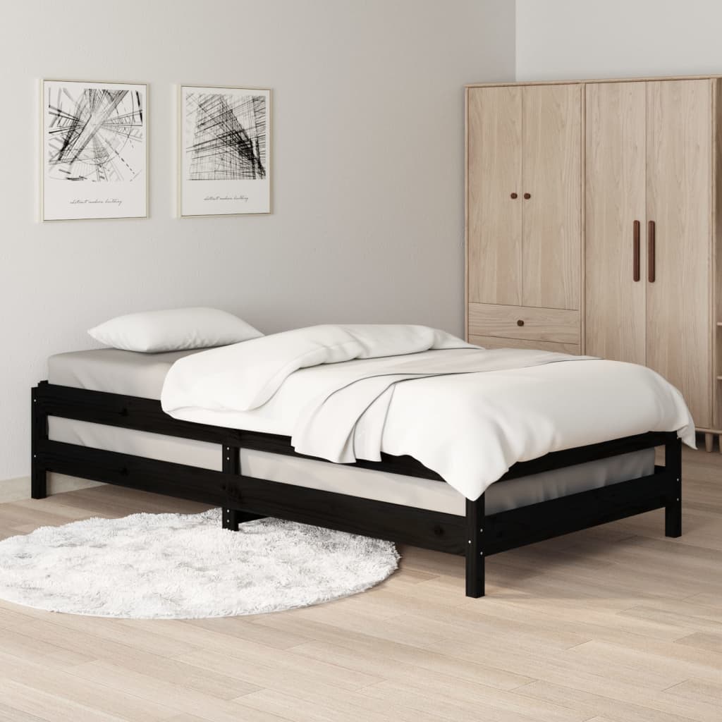 Stackable bed 90x190 cm Solid pine wood