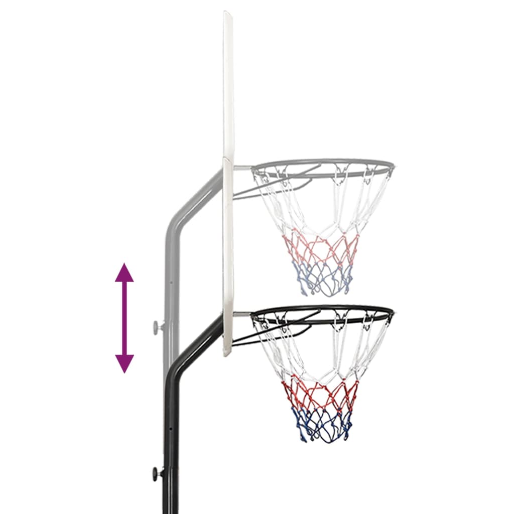 Support de basket-ball Blanc 282-352 cm Polyéthylène