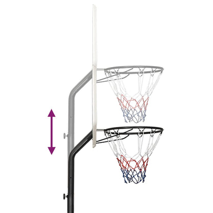 Support de basket-ball Blanc 282-352 cm Polyéthylène