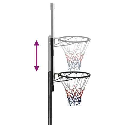 Support de basket-ball Transparent 280-350 cm Polycarbonate