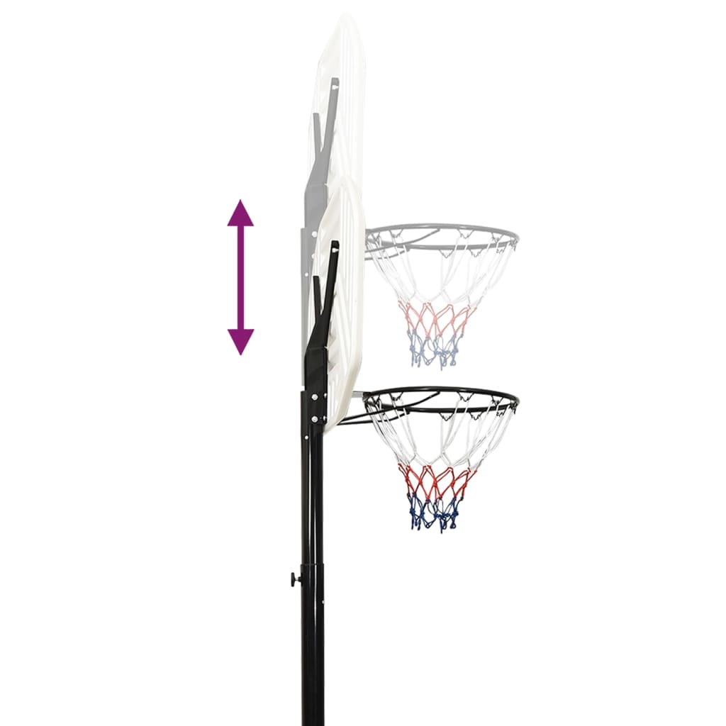 Support de basket-ball Blanc 258-363 cm Polyéthylène