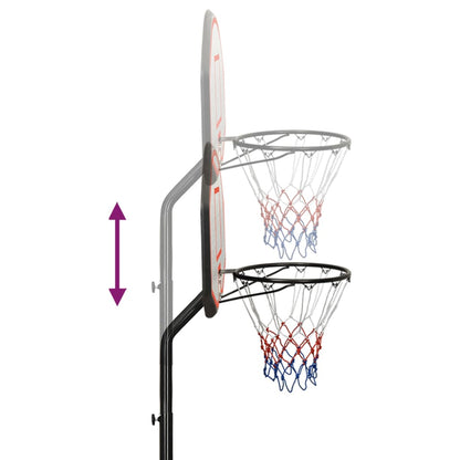 Support de basket-ball Noir 237-307 cm Polyéthylène