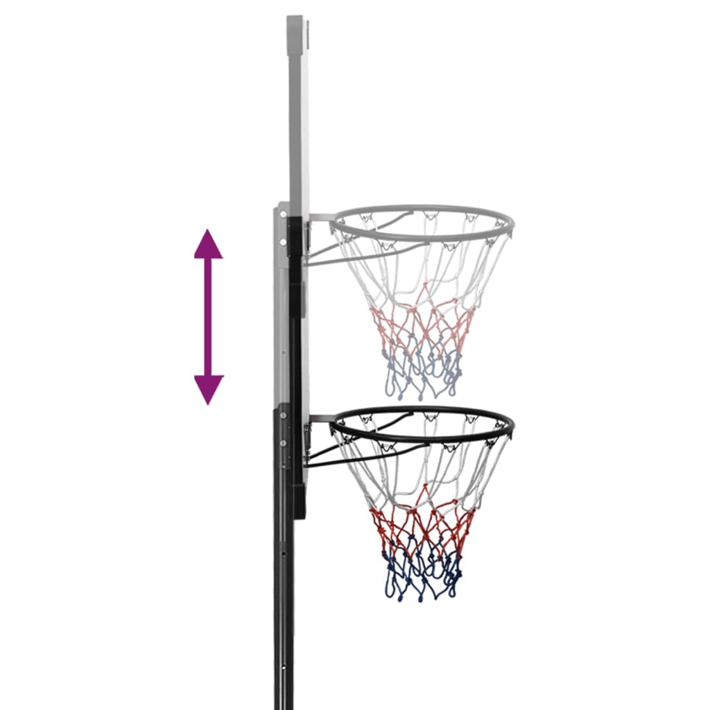 Support de basket-ball Transparent 235-305 cm Polycarbonate