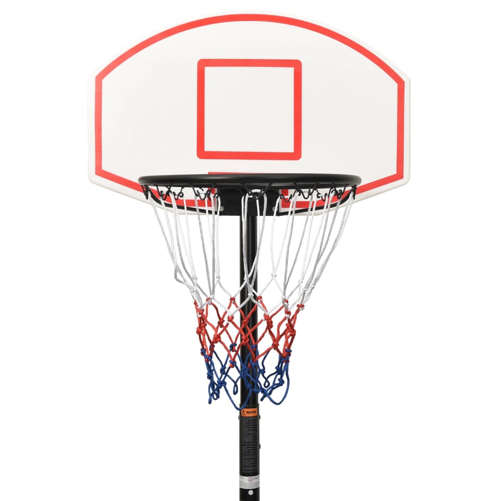 Support de basket-ball Blanc 216-250 cm Polyéthylène