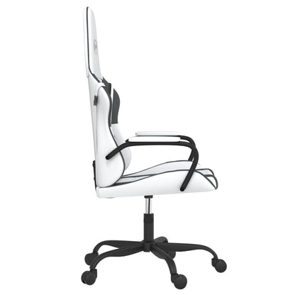 Gaming chair & white and black massage imitation leather