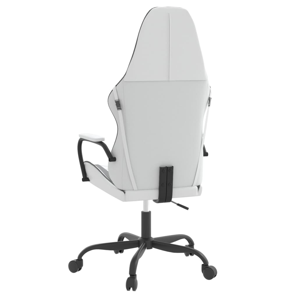 Gaming chair & white and black massage imitation leather