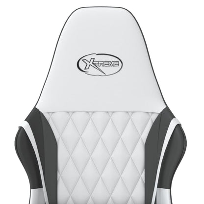 Gaming chair & white and black massage imitation leather