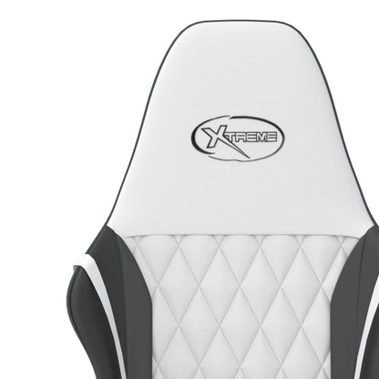 Gaming chair & white and black massage imitation leather