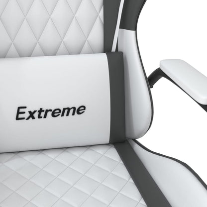 Gaming chair & white and black massage imitation leather