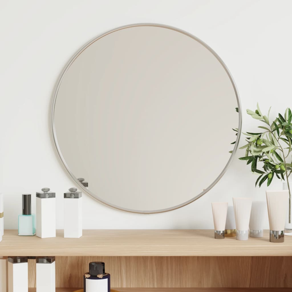 Miroir mural Argenté Ø 40 cm Rond