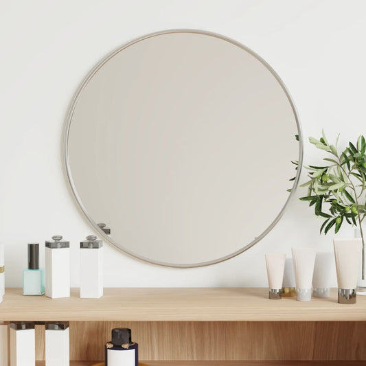 Miroir mural Argenté Ø 40 cm Rond