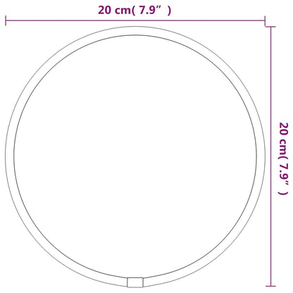 Miroir mural Doré Ø 20 cm Rond