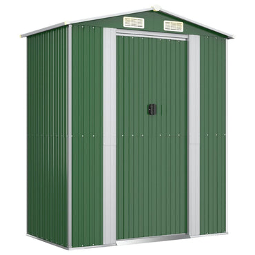 Green Garden Shed 192x108x223 cm aço galvanizado