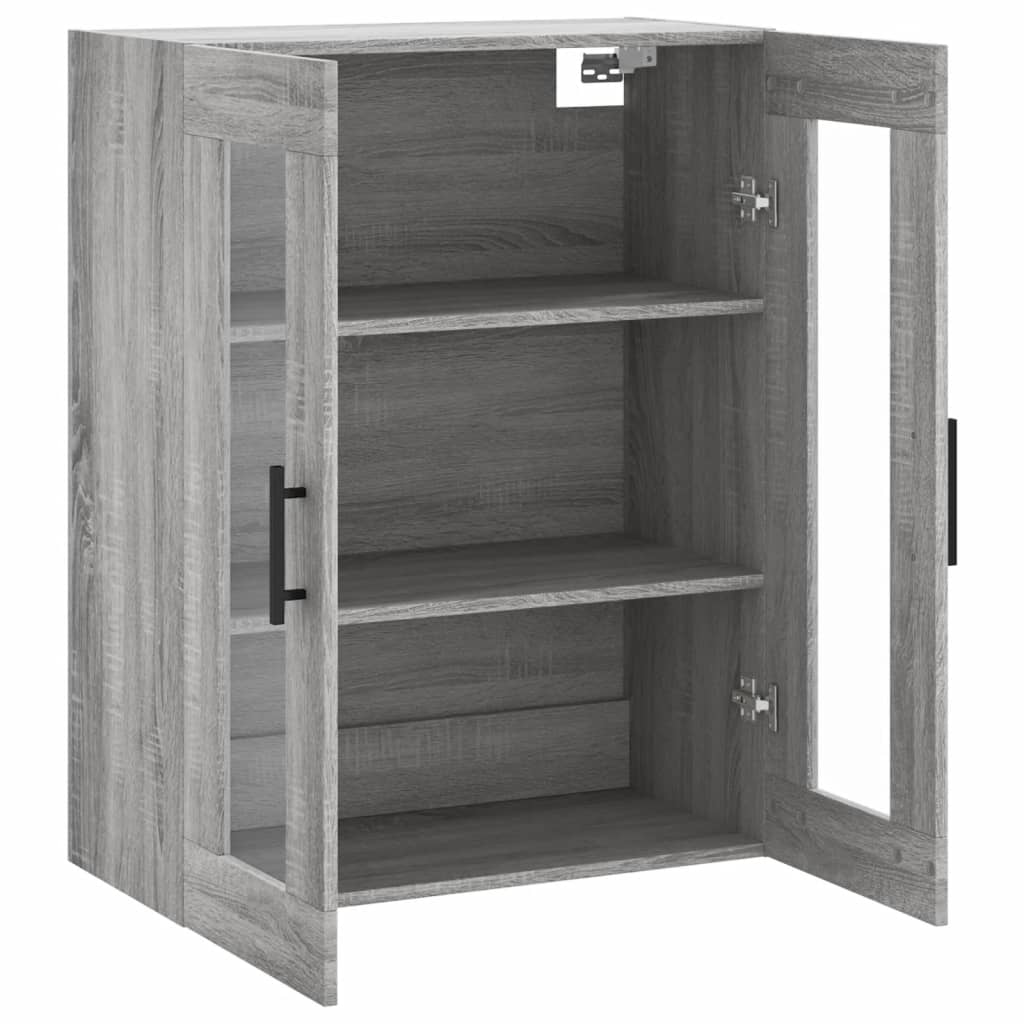 Sonoma Grey Wall Cabinet 69.5x34x90 cm