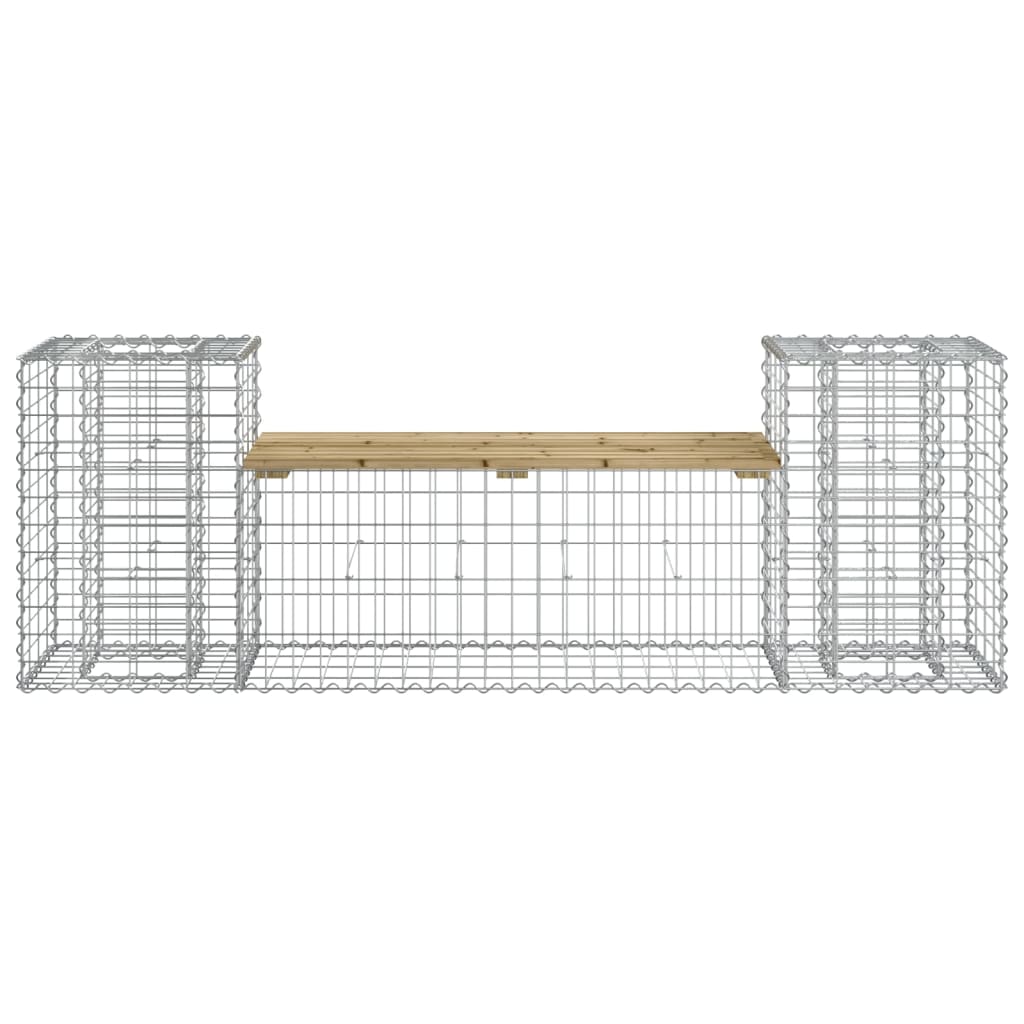 Gabion Gadion Garden 183x41x60,5 cm imprägniertes Kiefernholz