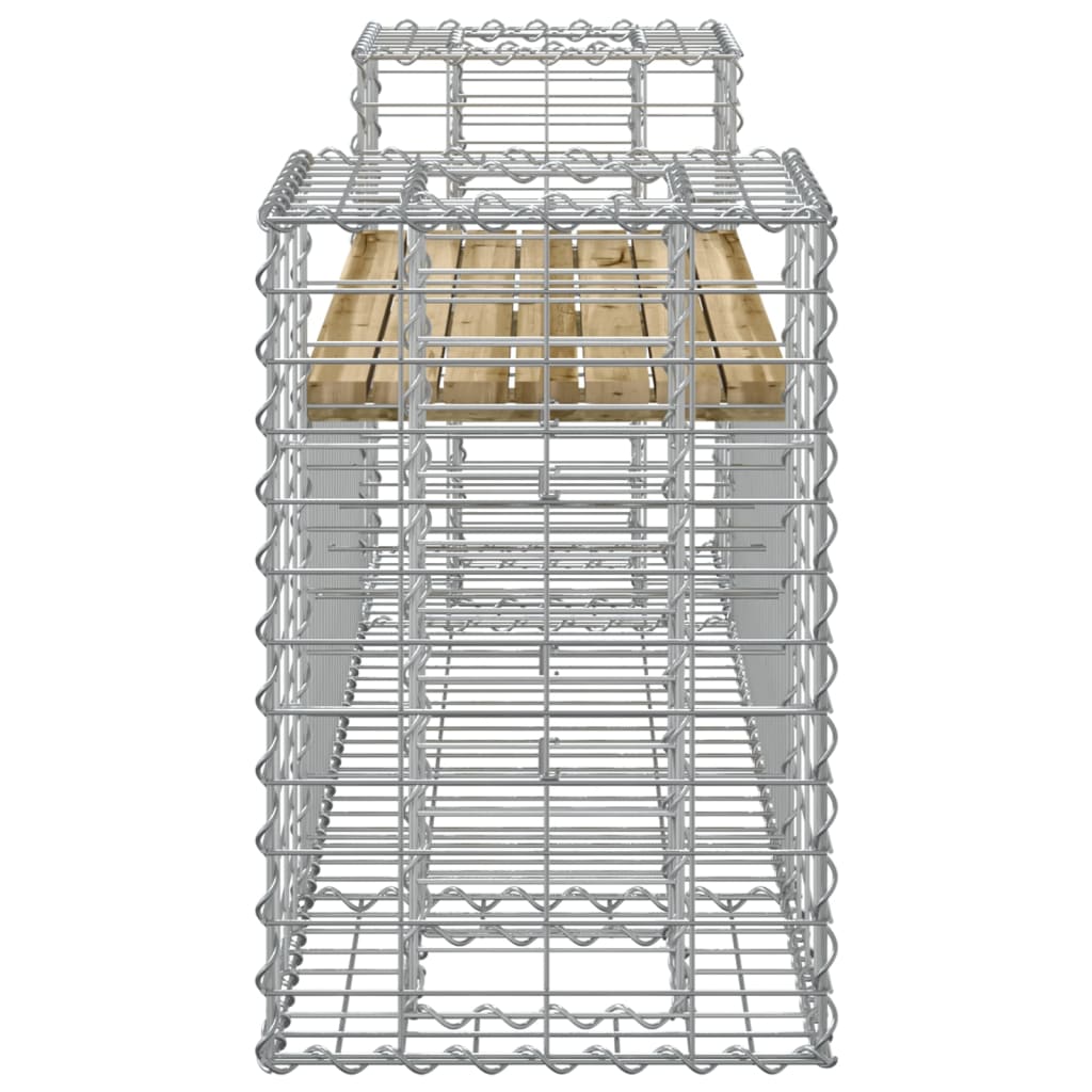 Gabion Gadion Garden 183x41x60,5 cm imprägniertes Kiefernholz