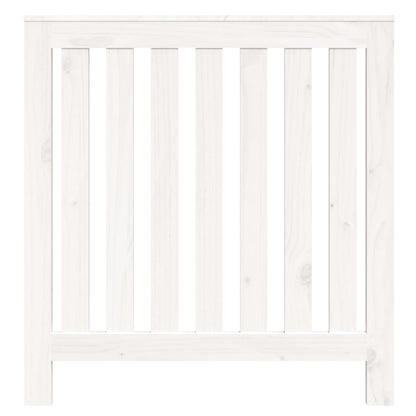 Cache de radiador blanco 79.5x19x84 cm Madera de pino sólido