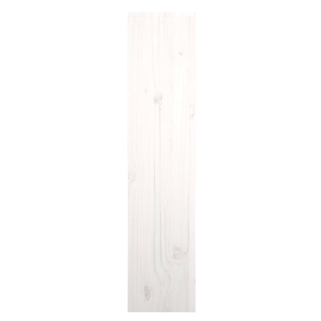 Cache de radiador blanco 79.5x19x84 cm Madera de pino sólido