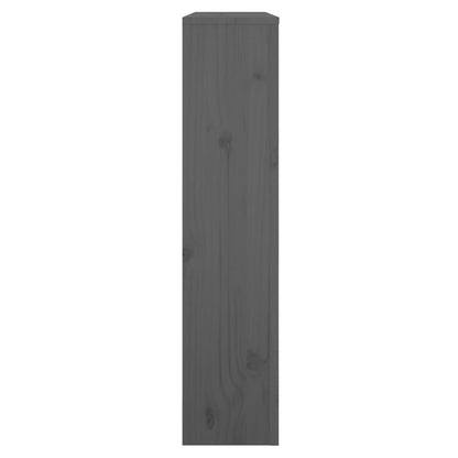 Cache de radiador gris 79.5x19x84 cm de madera de pino sólido