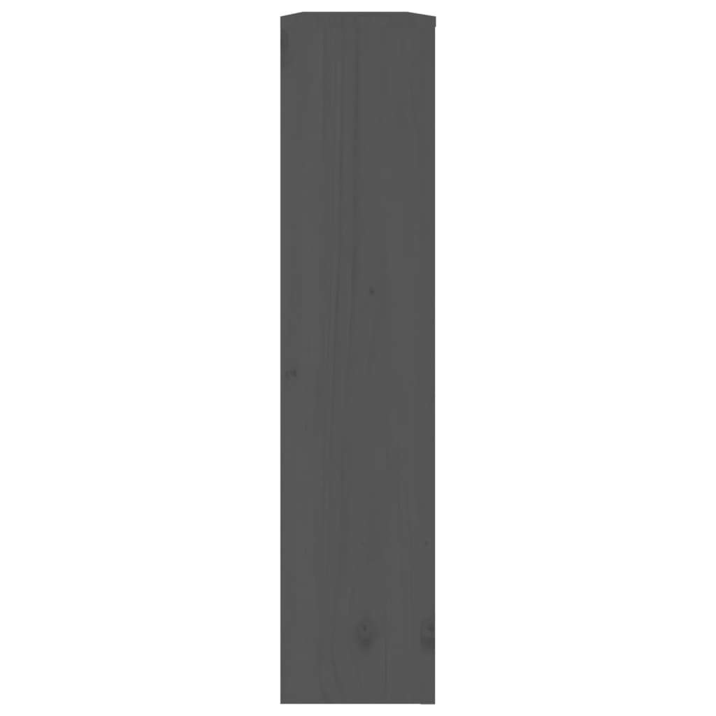 Cache-radiateur Gris 108,5x19x84 cm Bois massif de pin