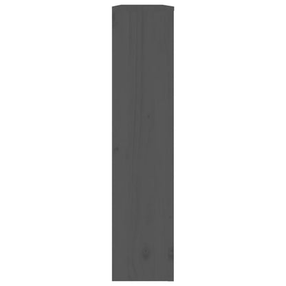 Cache-radiateur Gris 108,5x19x84 cm Bois massif de pin