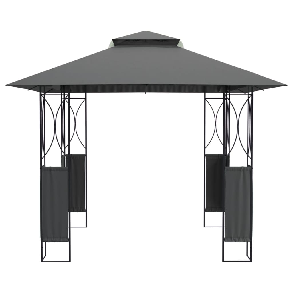 Belvedere with anthracite roof 300x300x270 cm steel