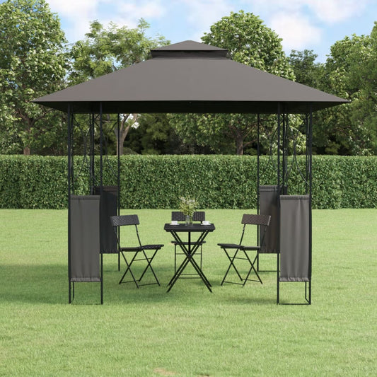 Belvedere with anthracite roof 300x300x270 cm steel