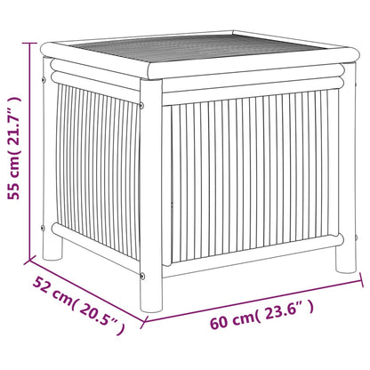 60x52x55 cm Bambusgartenspeicherbox