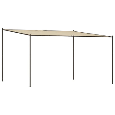 Beige belvedere 4x4 m 180 g/m² Fabric and steel