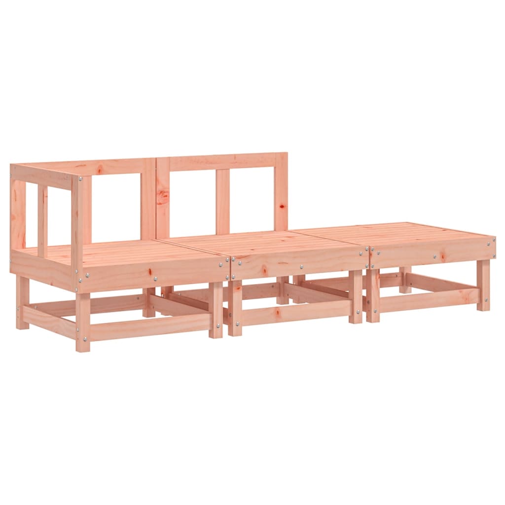 Muebles de jardín 3 PCS Douglas de madera maciza