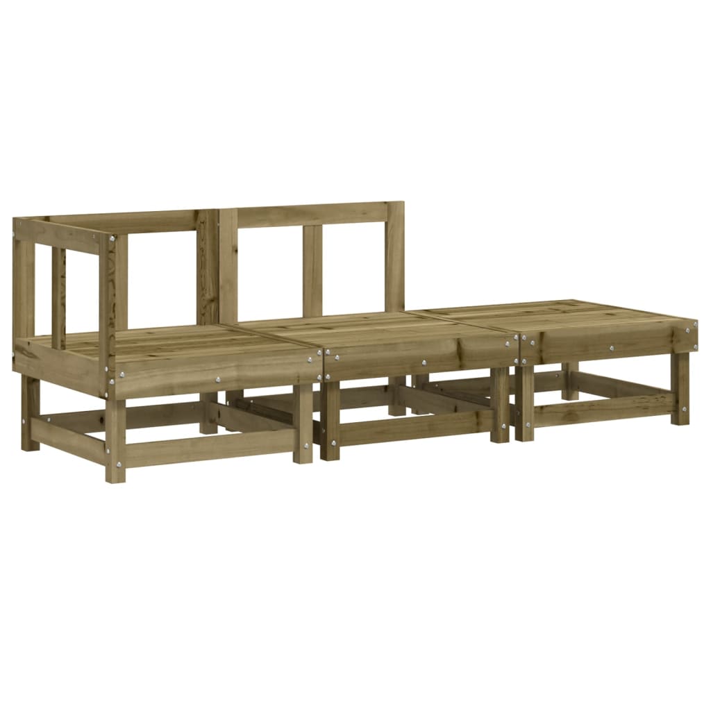 Garden furniture 3 pcs impregnated pine wood