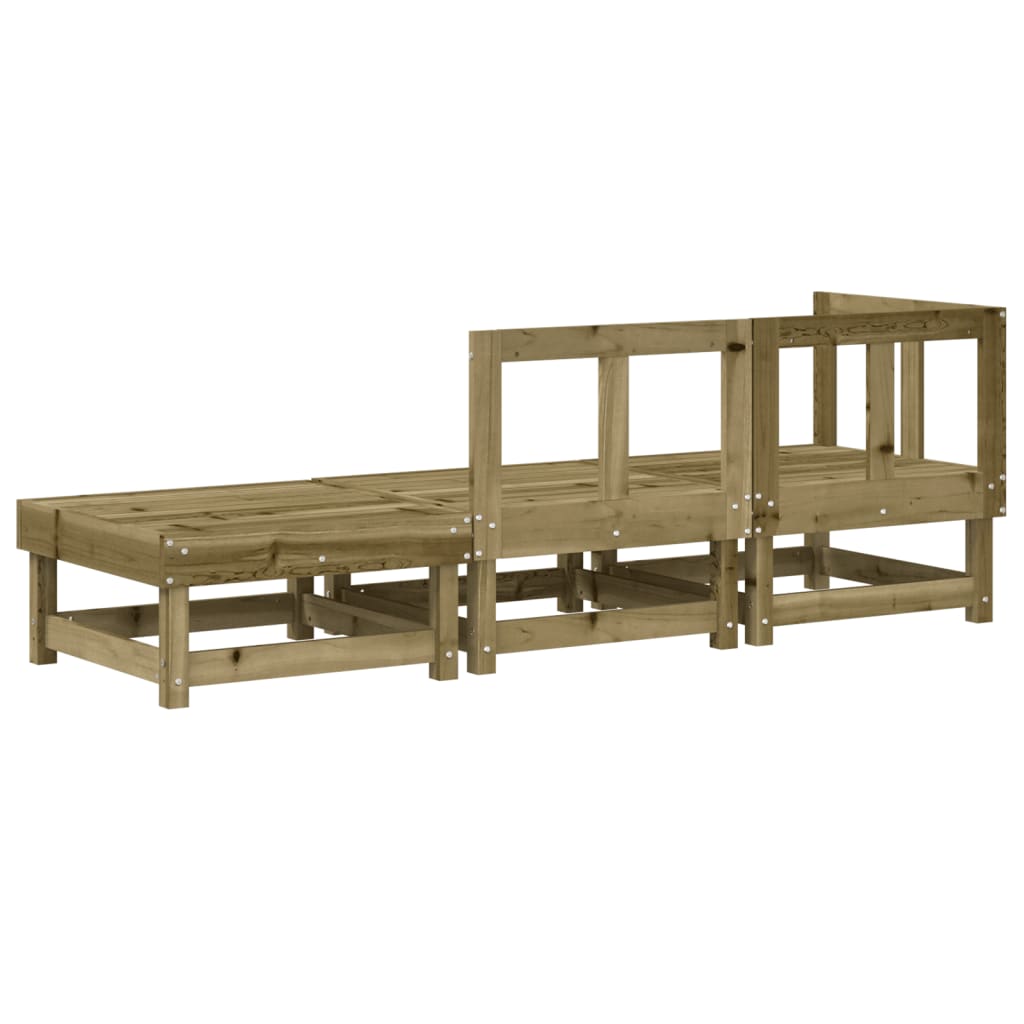 Garden furniture 3 pcs impregnated pine wood