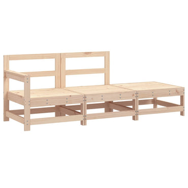 Muebles de jardín 3 pcs madera de pino sólido