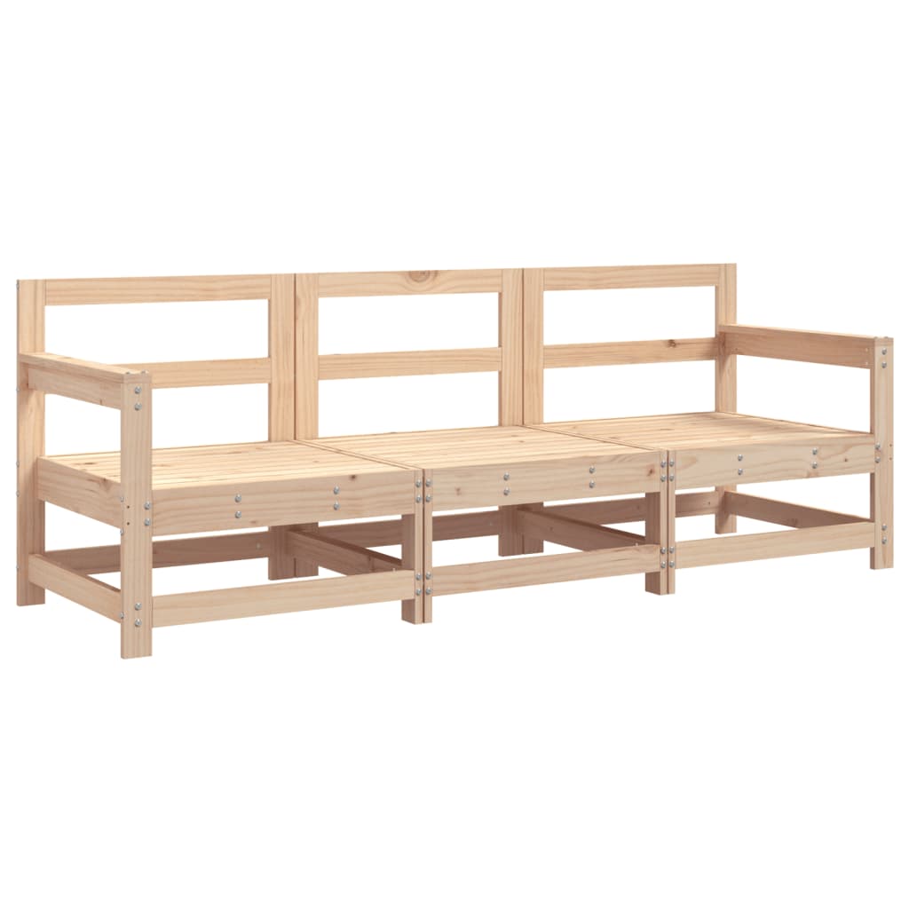 Garden furniture 3 pcs solid pine wood